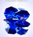 m/w Swarovski Crystal Dk Sapphire COBALT Blue Sun 