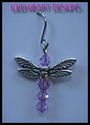 Lilli Heart Designs LAVENDER DRAGONFLY EARRINGS M/