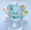 m/w Swarovski Crystal Aqua and AB LOTUS BLOSSOM Su