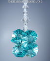 m/w Swarovski Crystal Antique Green Aqua Star Sun 