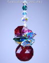 m/w Swarovski 20mm Christmas RED BALL ORNAMENT Sun