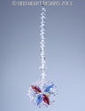 m/w Swarovski Crystal Made in America Flag Star Su