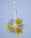 m/w Swarovski Crystal Lt Topaz And Clear Sunburst 