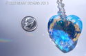 m/w Swarovski Crystal 40mm AB HUGE Heart + 10 Litt