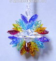 m/w Swarovski Crystal HUGE Chakra Colors LOTUS SUN