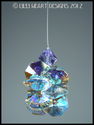 m/w Swarovski Crystal AB SUN CATCHER Twinkling Lit