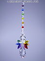  m/w Swarovski Crystal Quad Rainbow Winged Angel S