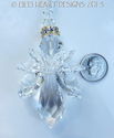  m/w Swarovski Rare Large Quad Winged CLEAR Angel 
