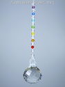 m/w Swarovski 30mm Mozart Ball with Chakra Colors 