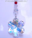 m/w Swarovski Snowflake Ornament Christmas Colors 