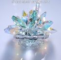 m/w Swarovski Crystal Aqua and AB LOTUS BLOSSOM Su