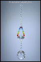 m/w Swarovski Crystal 30mm Ball Double Chakra + Lg