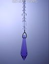 m/w Swarovski Purple + Clear Star Long Pendulum  S