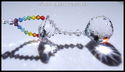 m/w Swarovski Crystal 30mm Ball Double Chakra + Lg