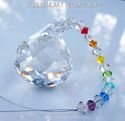 m/w Swarovski 30mm Mozart Ball with Chakra Colors 