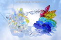 m/w Swarovski Crystal AB Star Double Chakra Stack 