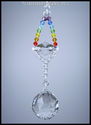 m/w Swarovski Crystal 30mm Ball Double Chakra + Lg