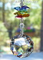 m/w Swarovski Dahlia with 7 Healing Chakra Colors 