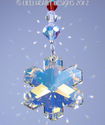 m/w Swarovski Snowflake Ornament Christmas Colors 