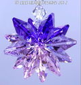 m/w Swarovski Crystal Purple, Violet, Pink Star Su