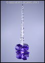m/w Swarovski Crystal Blue Violet Purple Star Sun 