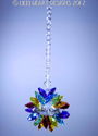 m/w Swarovski Crystal HUGE Chakra Colors LOTUS SUN