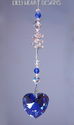 m/w Swarovski Crystal Aurora Sapphire Blue Heart S