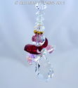 m/w Swarovski Crystal AB + Red Sweet Heart Angel S