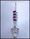 m/w Swarovski AB Hearts Holiday Angel Red Green Su