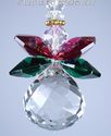 m/w Swarovski Crystal Ball Christmas Angel w/ Halo