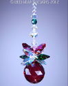 m/w Swarovski 20mm Christmas RED BALL ORNAMENT Sun