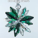 m/w Swarovski Crystal Emerald Green and Clear SunC
