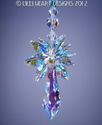 m/w Swarovski AB 40mm Logo Icicle Star Sun Catcher