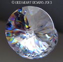 Crystal Clear Star Flower 45mm Sun Catcher MANY RA