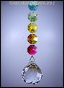 m/w Swarovski Crystal 30mm Ball Sun Catcher Chakra
