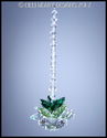 m/w Swarovski Crystal Emerald Green SMALLER LOTUS 