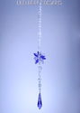 m/w Swarovski Purple + Clear Star Long Pendulum  S