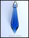 m/w Swarovski Crystal Cobalt Blue and Clear Long P