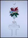 m/w Swarovski Crystal 40mm Christmas CROSS Star Su