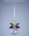 m/w Swarovski Crystal Christmas Angel and Gold Hal