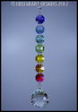 m/w Swarovski Crystal 30mm Ball Sun Catcher Chakra