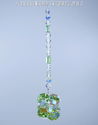 m/w Swarovski Crystal Aurora + Peridot Green Star 