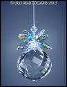 m/w Swarovski Mozart Ball w/ AB Leaves Pineapple S