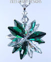 m/w Swarovski Crystal Emerald Green and Clear SunC
