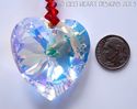 m/w Swarovski Crystal BIG AB Valentines Heart Sun 