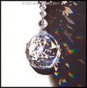 m/w Swarovski Crystal 30mm Ball Double Chakra + Lg