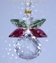 m/w Swarovski Crystal Christmas Angel and Gold Hal