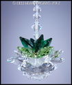 m/w Swarovski Crystal Emerald Green SMALLER LOTUS 