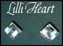 Made With Swarovski Crystal Clear Cube Squares Unu
