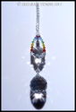 m/w Swarovski Crystal 30mm Ball Double Chakra + Lg